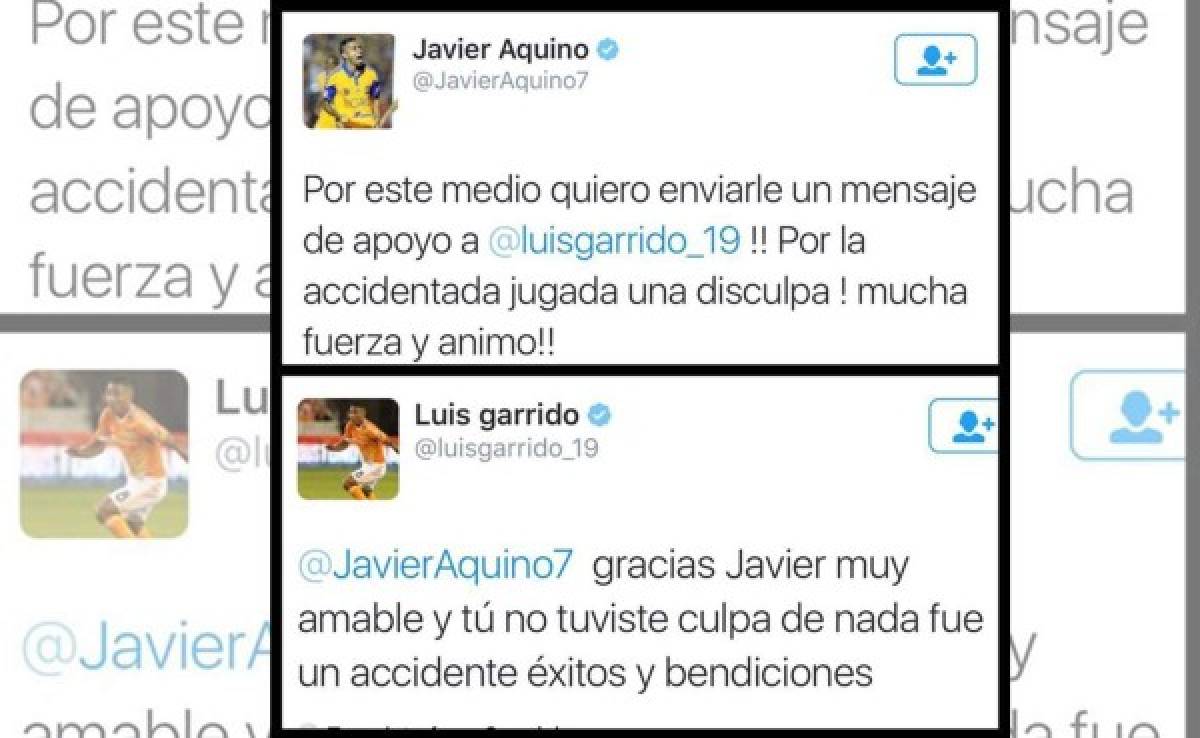 Mexicano Javier Aquino se disculpa con Luis Garrido por accidental jugada