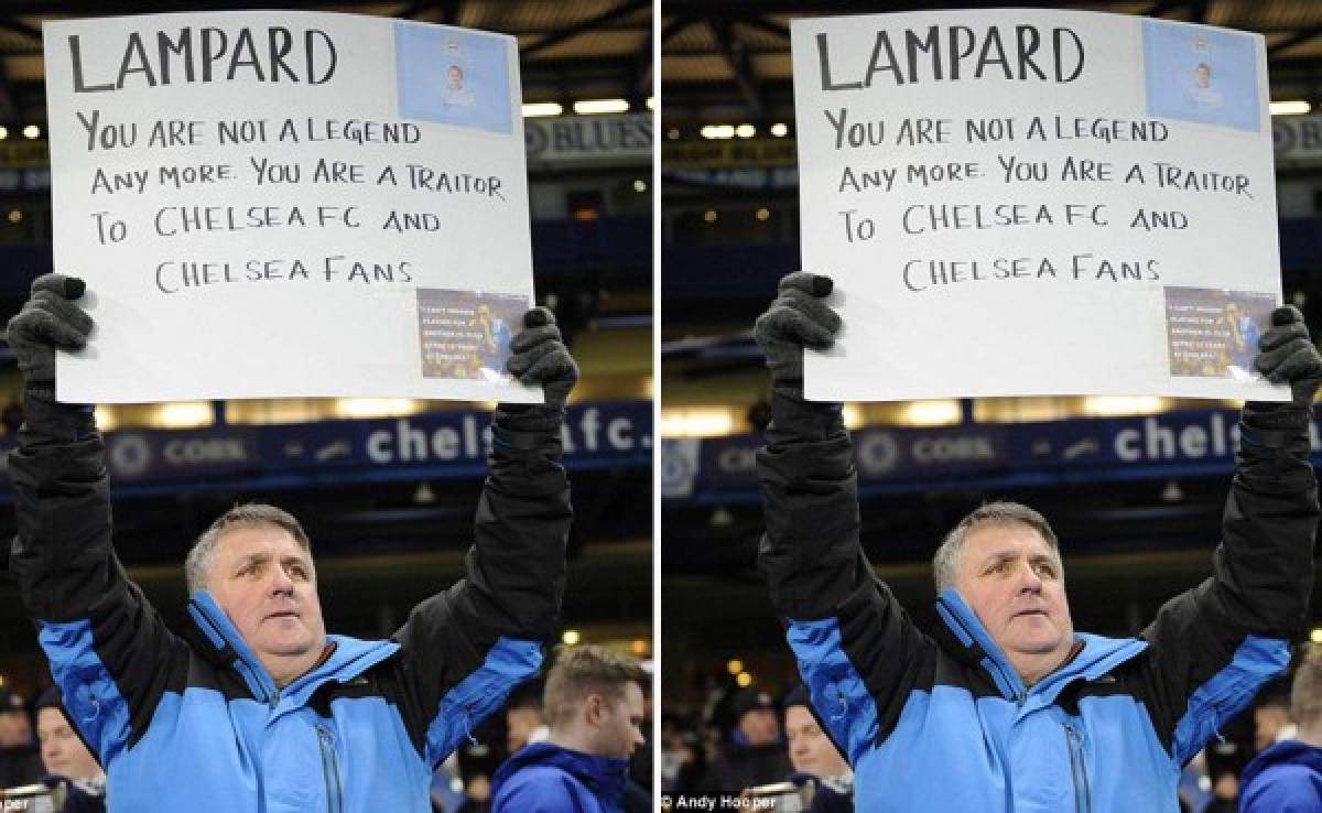 Expulsan a aficionado por pancarta contra Frank Lampard