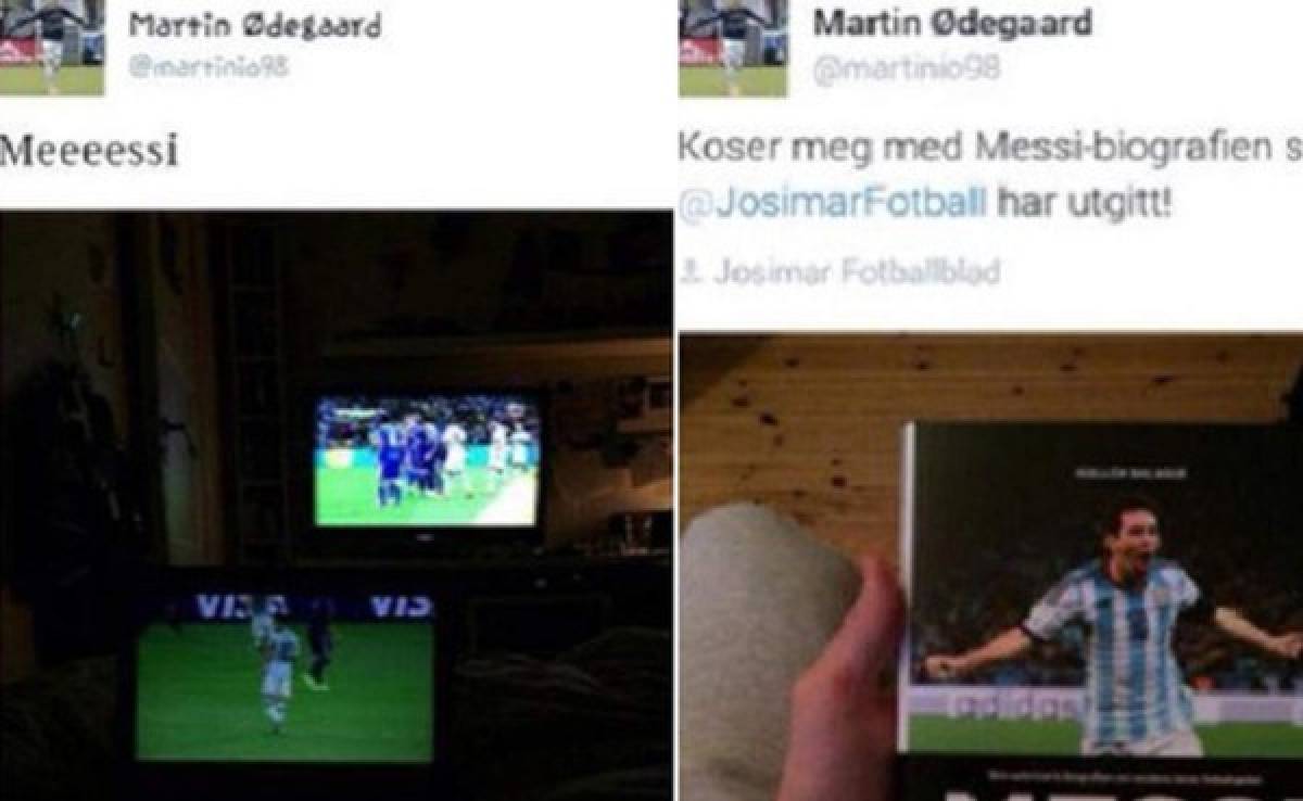 Odegaard borra sus tweets de admiración por Lionel Messi