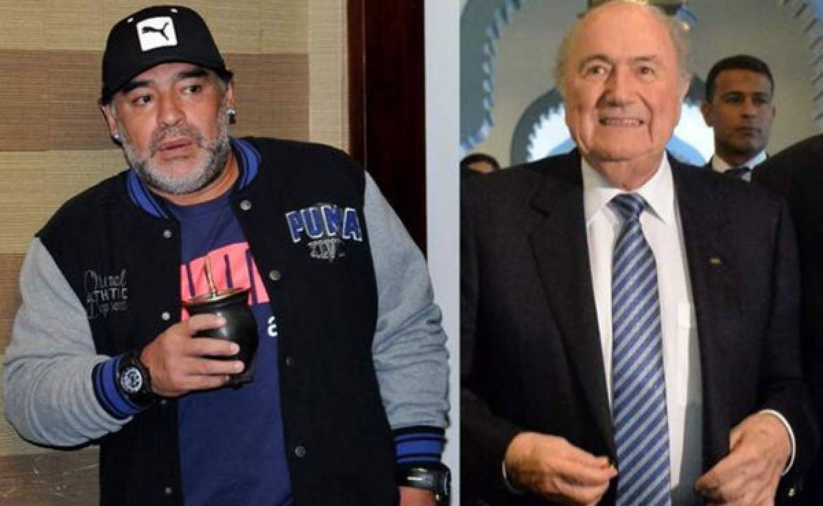 Maradona a Blatter: 'Es un dictador, un incompetente y un mafioso'