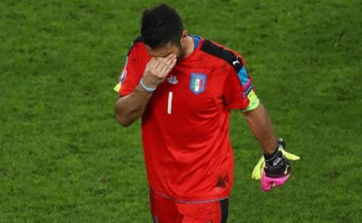 Las lágrimas de Buffon tras ser eliminado por Alemania de la Eurocopa