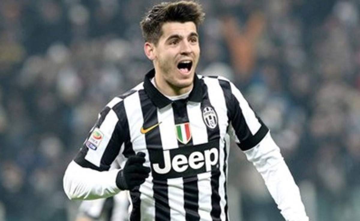 Morata da la bienvenida a Khedira al Juventus