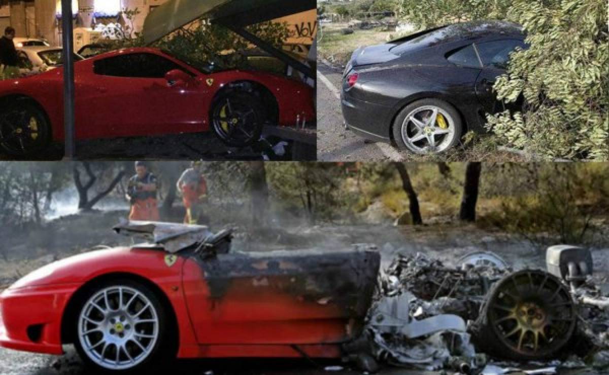 ¡Increíble! Otros grandes jugadores que destrozaron su Ferrari