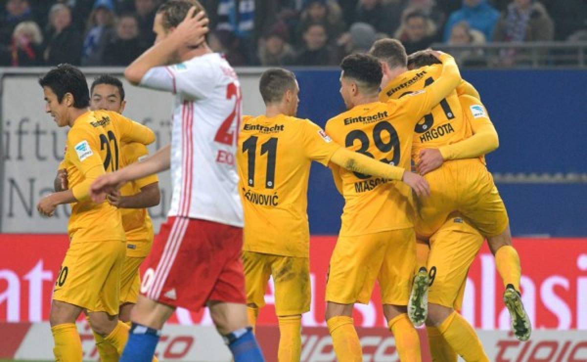 Eintracht Francfort de Marco fabián hunde a un Hamburgo en la Bundesliga