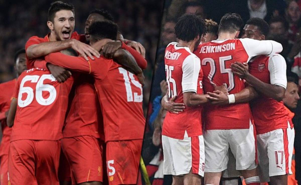 Liverpool y Arsenal avanzan a los cuartos de la Copa de la Liga