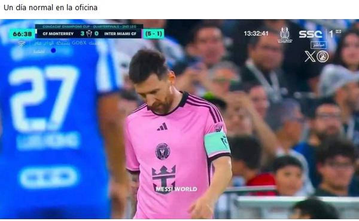 “No penalti, no party”: ácidos memes contra Messi luego de ser eliminados por Monterrey en Concacaf