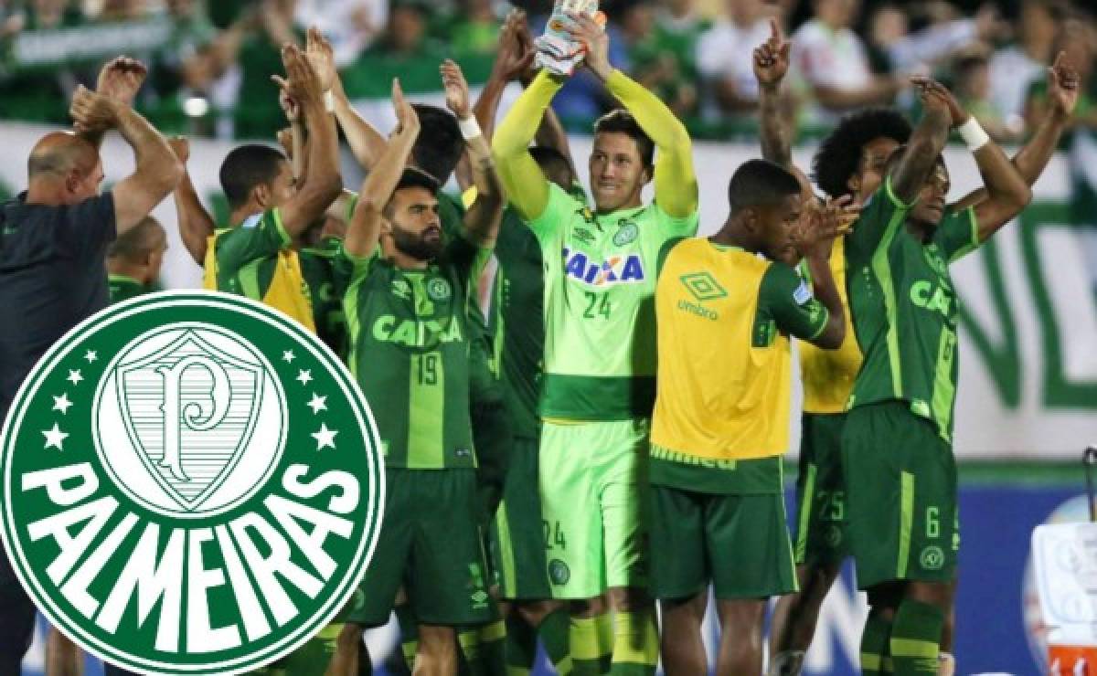 Palmeiras, el equipo que quiere defender la camiseta del Chapecoense