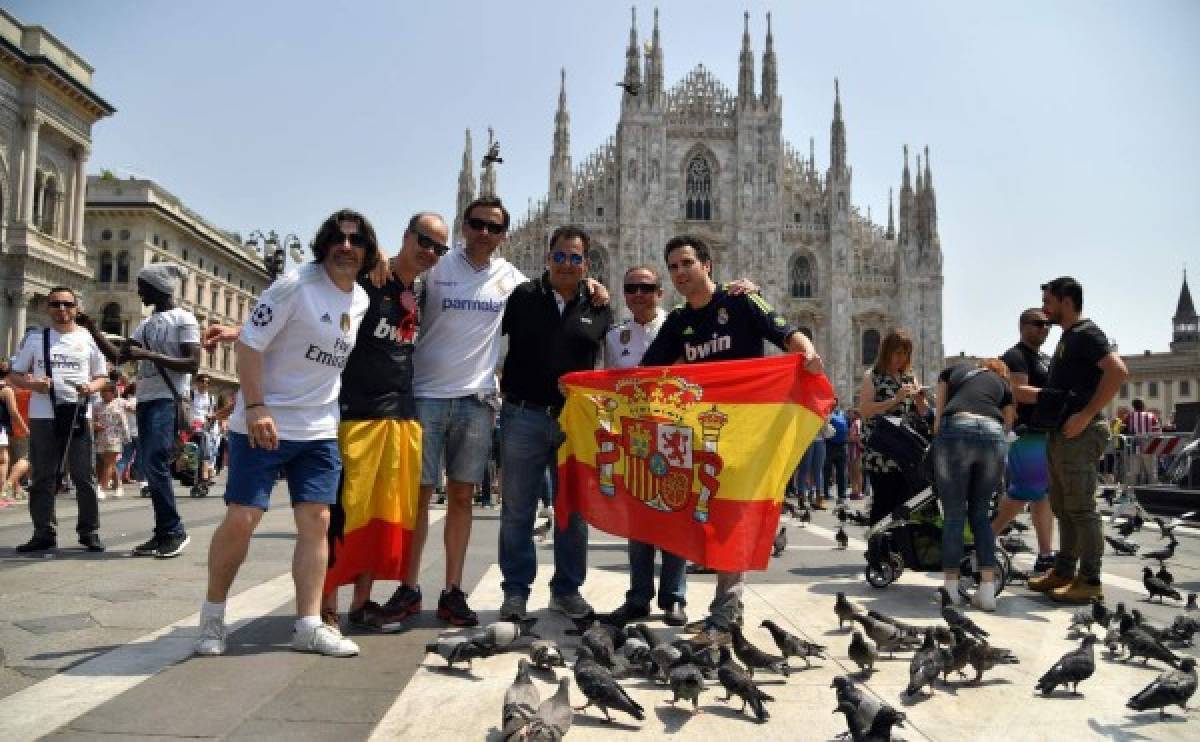 Ambiente espectacular en Milán por la final de la Champions League