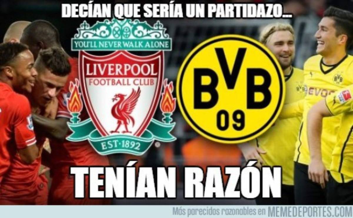 Los mejores memes de la remontada histórica del Liverpool ante el Borussia Dortmund