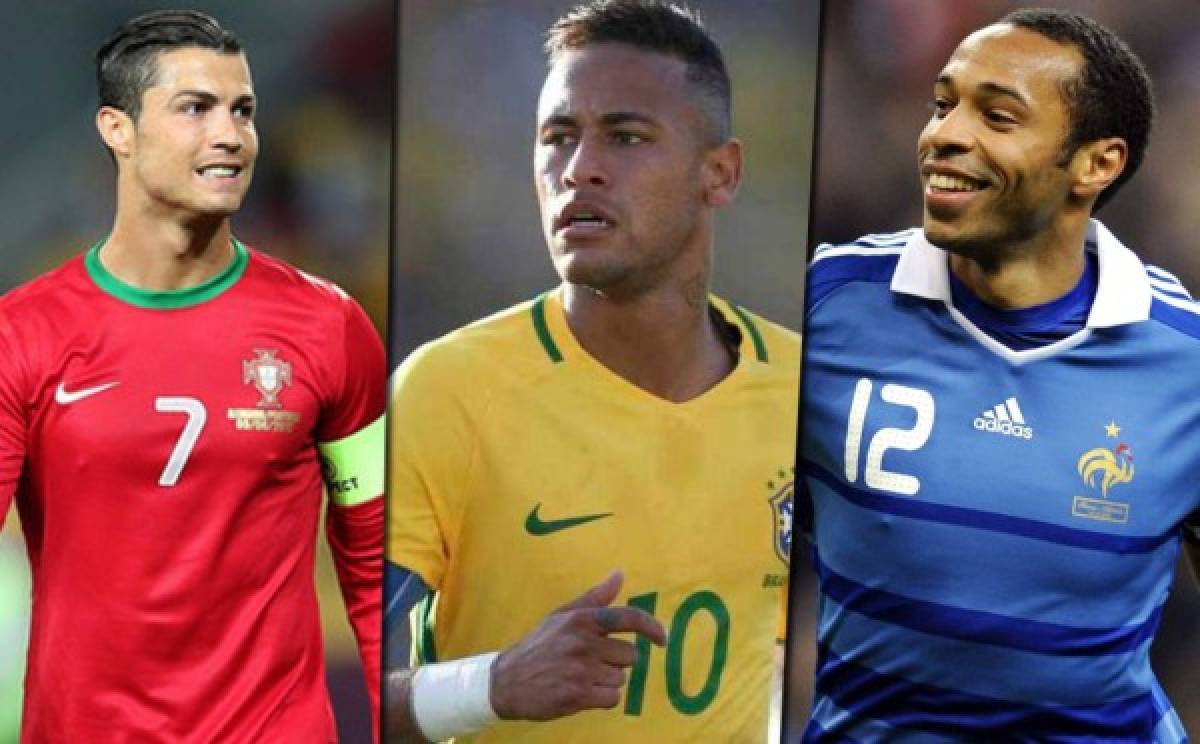 Las 10 grandes estrellas del fútbol comparadas con Neymar a los 24 años