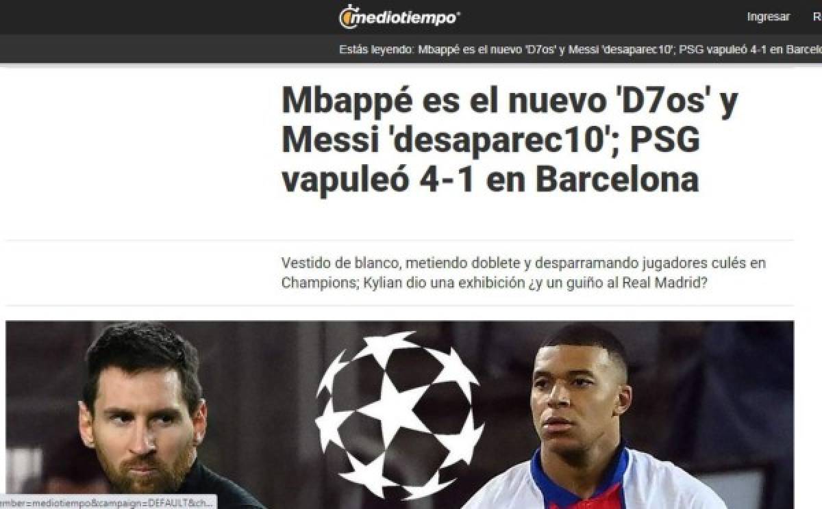 'Penoso, desastroso, humillación”: la prensa mundial y sus duros titulares tras la goleada del PSG al Barcelona