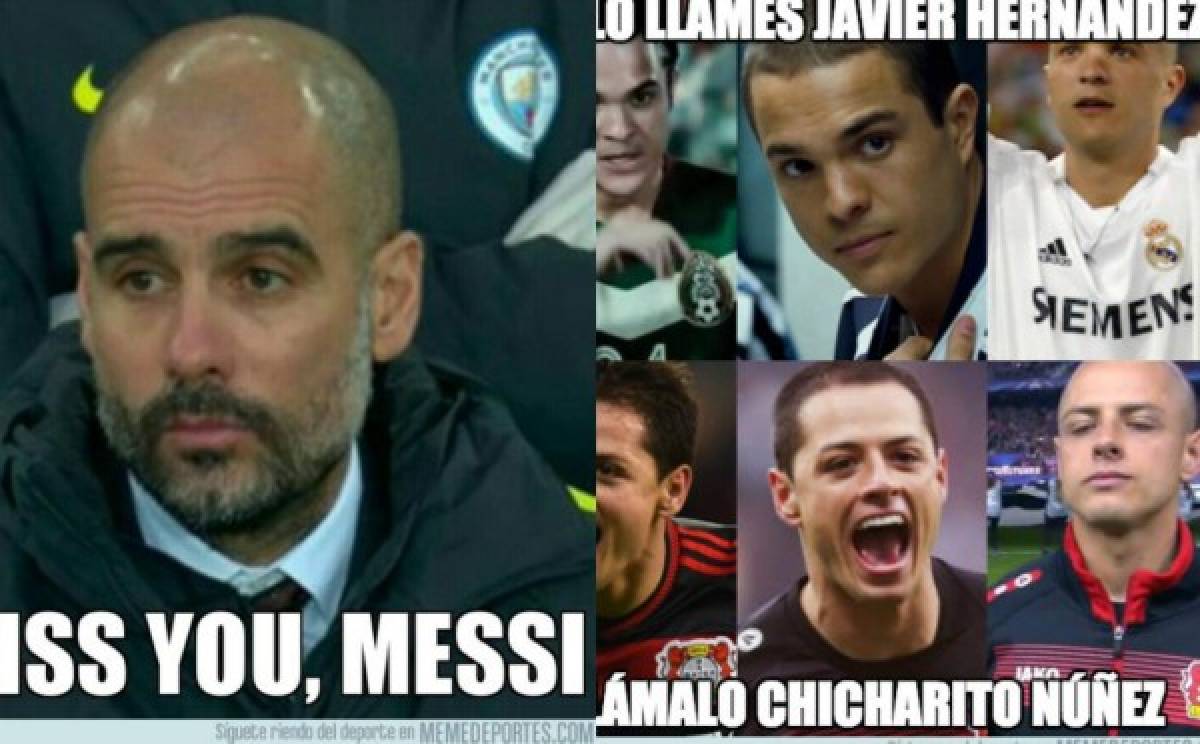 Los memes de la eliminación del City de Pep y del Leverkusen de 'Chicharito'