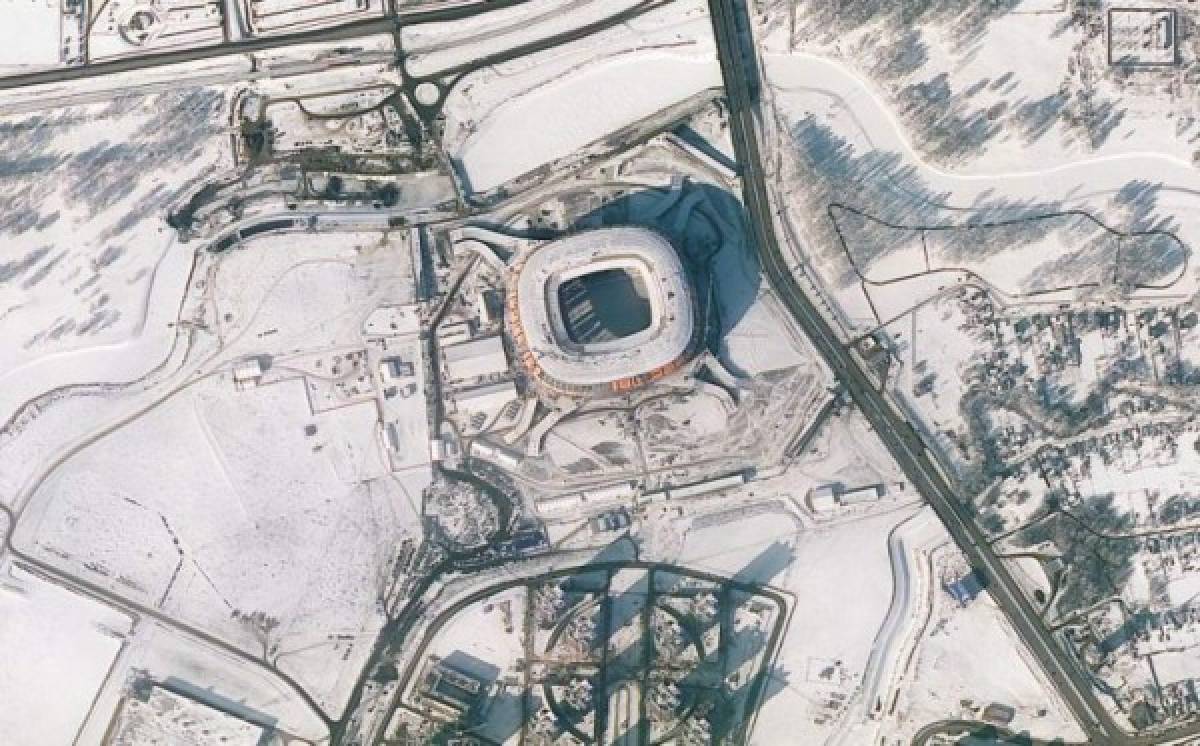 ¡Espectacular! Así se miran los 12 estadios del Mundial de Rusia 2018 desde el espacio