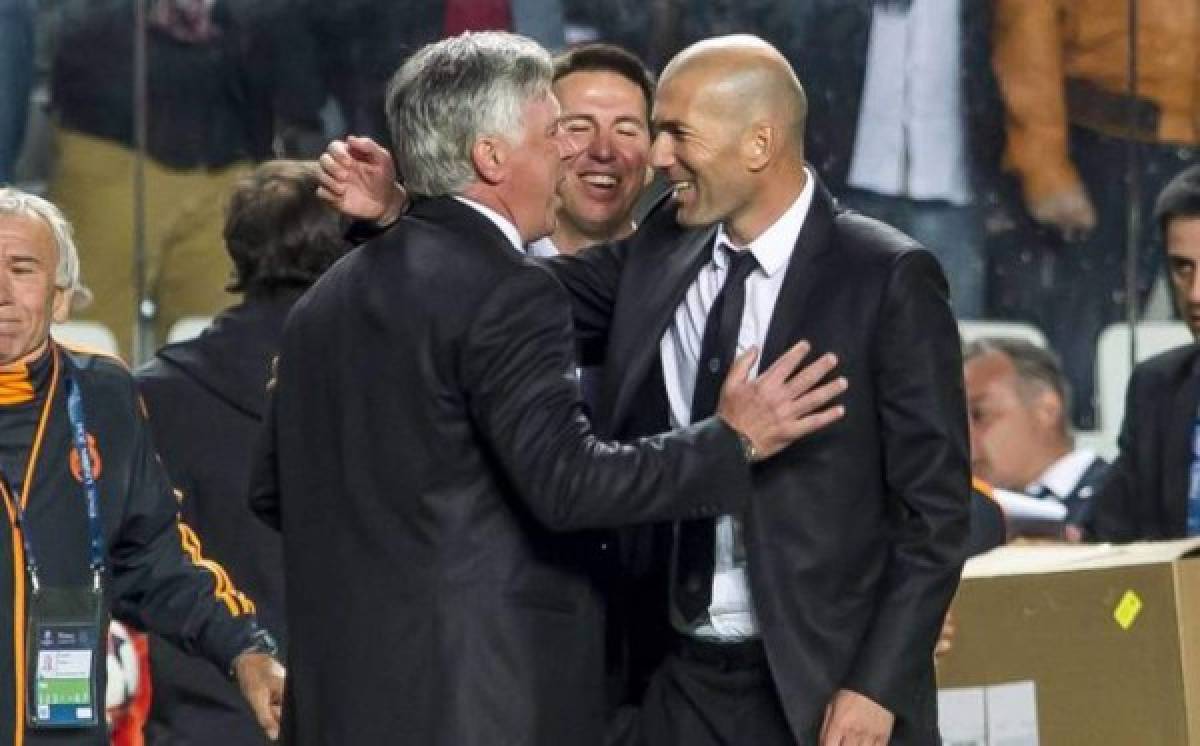 Las imágenes que no se vieron por TV: El frío saludo de Zidane y Ancelotti al final