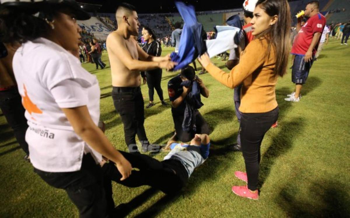 Las otras imágenes que dejó de la trágica noche en el Estadio Nacional de Tegucigalpa