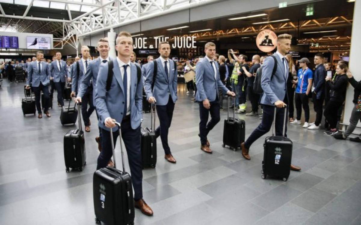 EN FOTOS: Islandia y su elegancia al llegar a Rusia, Argentina con vestimenta deportiva