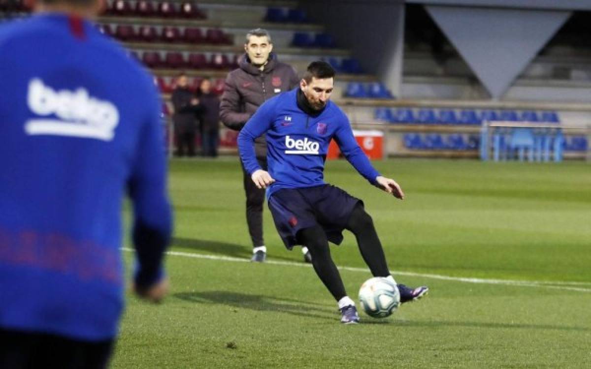 Barcelona recibe inesperada visita en su entrenamiento: ''Qué alegría verte por aquí, hermano''