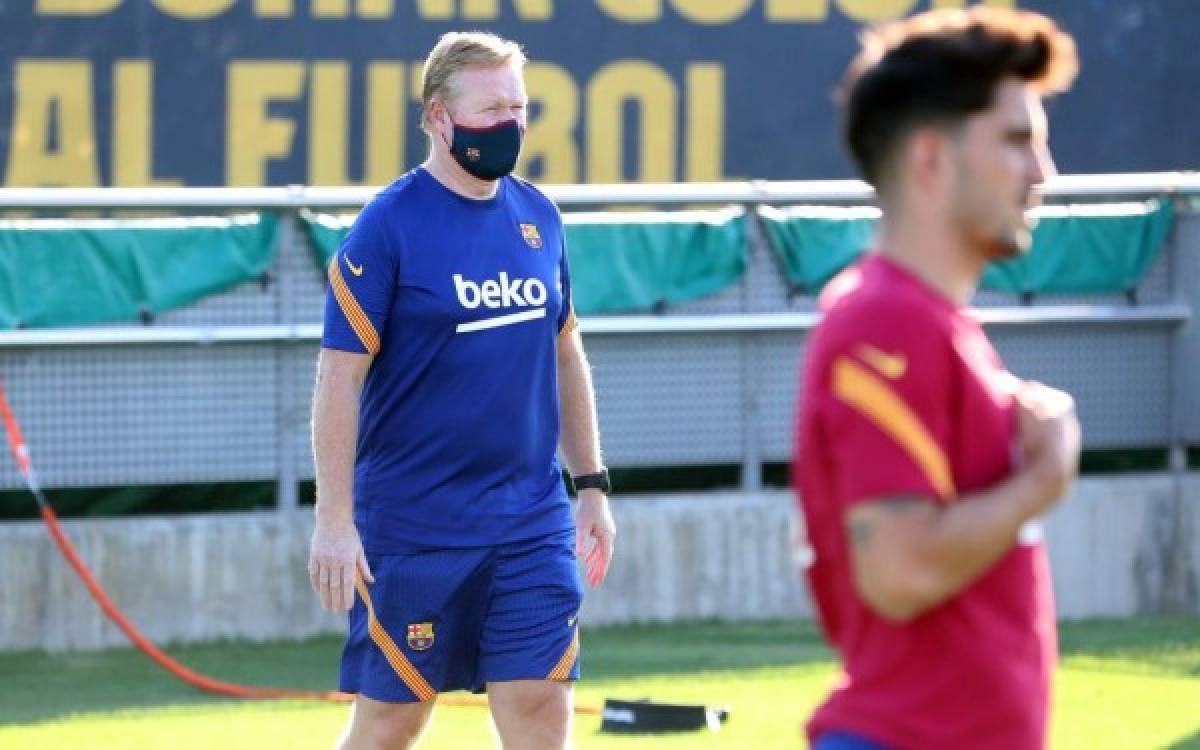 Caras serias y un Coutinho entregado: así fue el entrenamiento del Barça tras que Messi confirmara su futuro