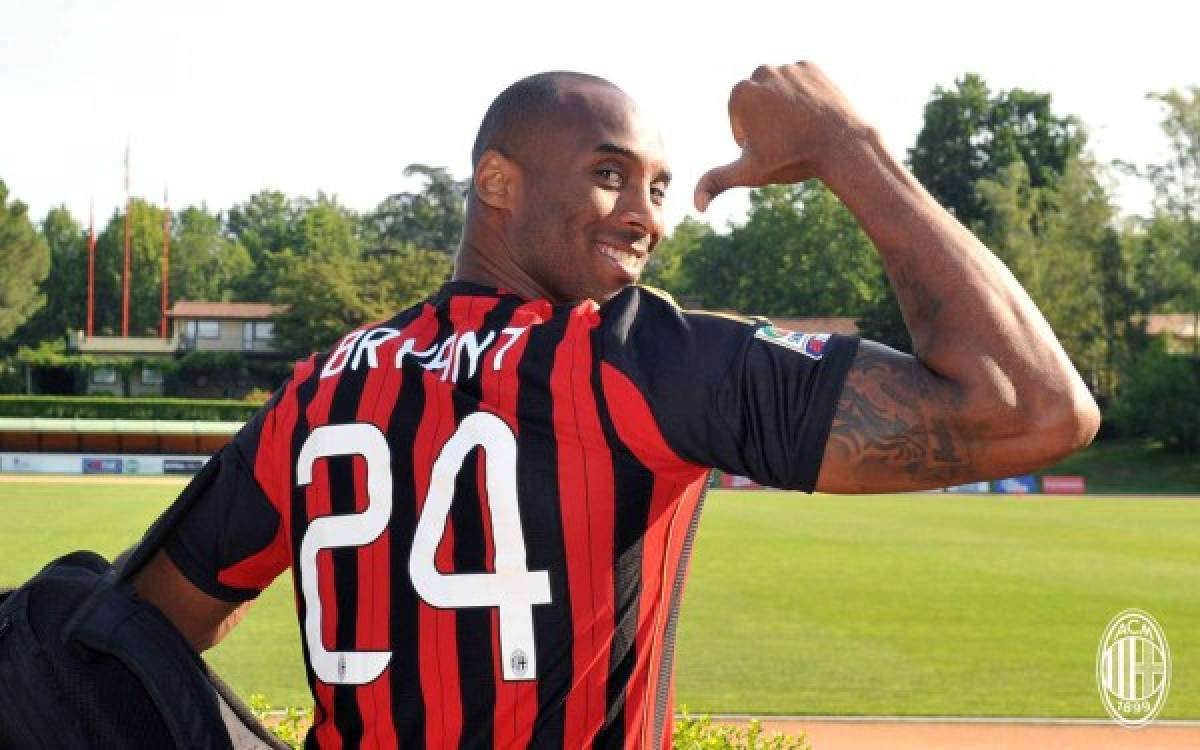 Así fue el emotivo homenaje que le hizo el AC Milan a Kobe Bryant en San Siro