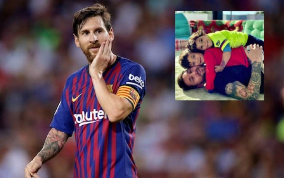 La conmovedora imagen de Lionel Messi junto a sus hijos en Instagram
