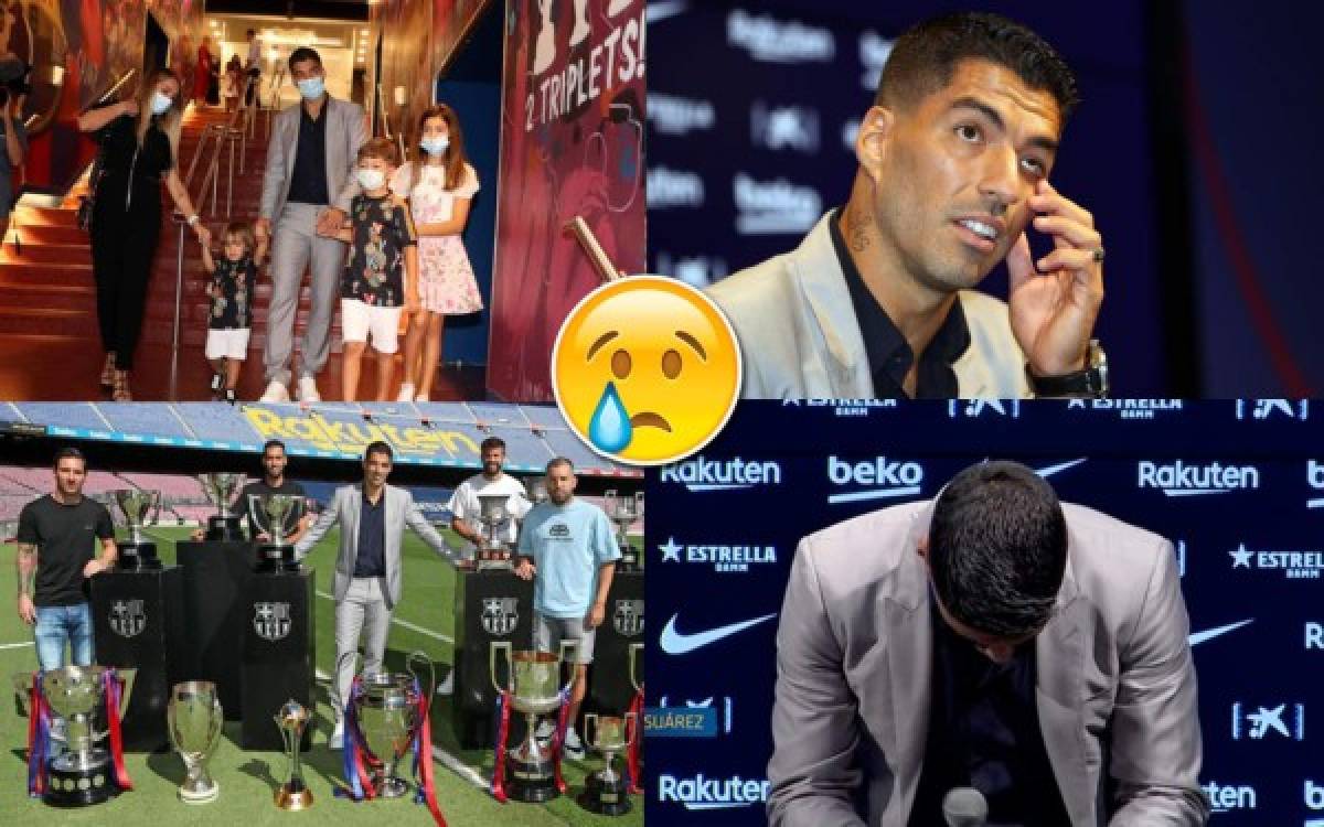 Lágrimas y dardos a la directiva del Barcelona: Así fue la despedida de Luis Suárez