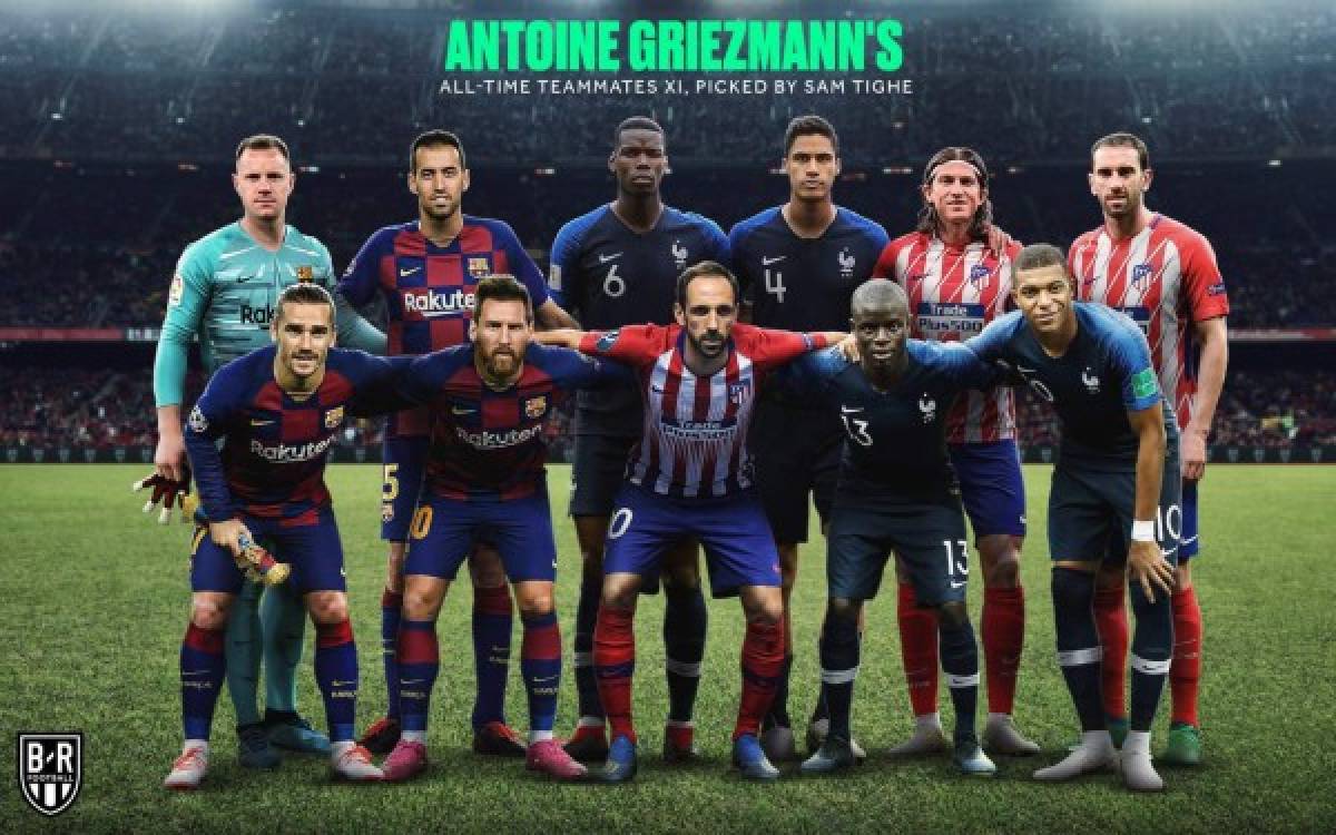 Incluyó a un mexicano: El impresionante 11 con el que ha jugado Antoine Griezmann