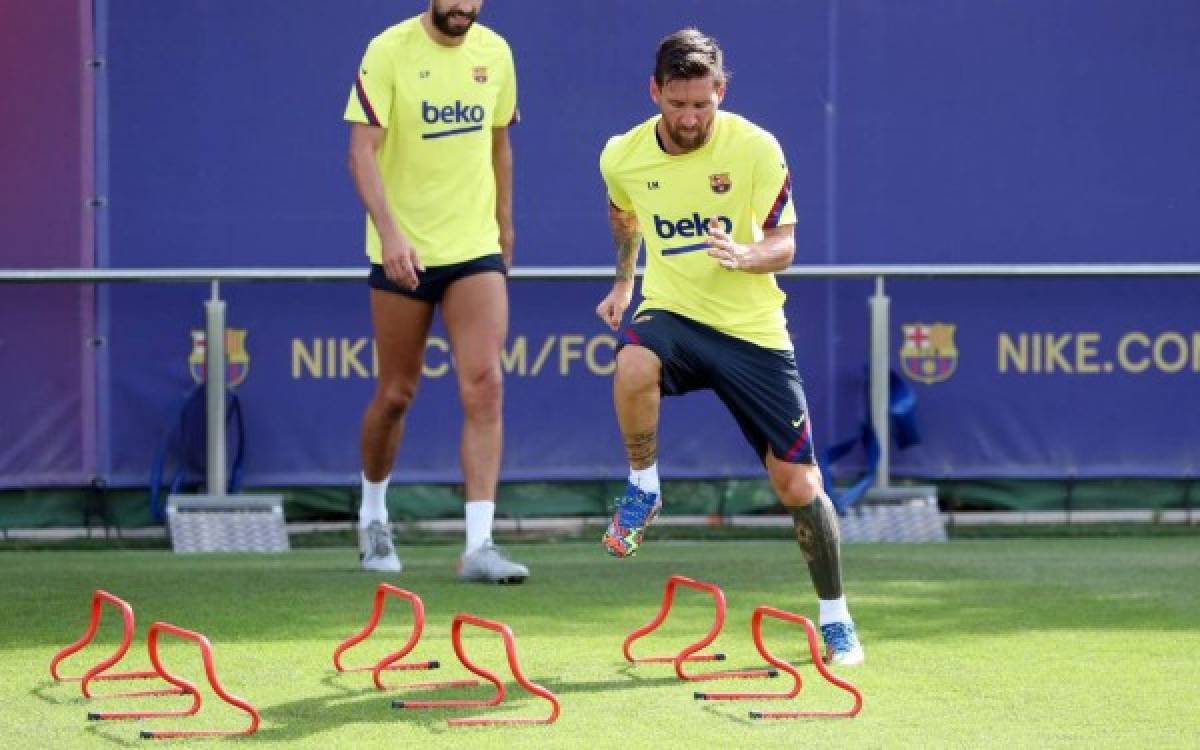 Barcelona regresa a los entrenamientos y Messi sorprende con sus peculiares y nuevos botines