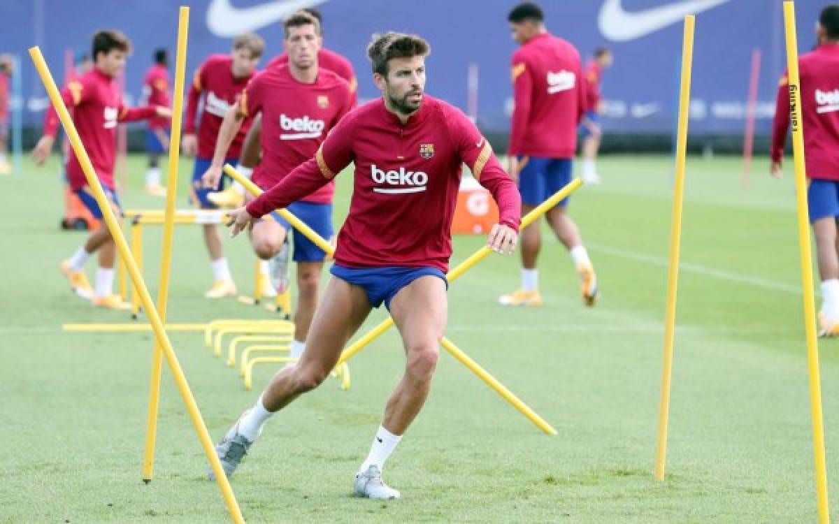 La 'soledad' de Messi: así fue captado en su segundo entrenamiento con el Barcelona
