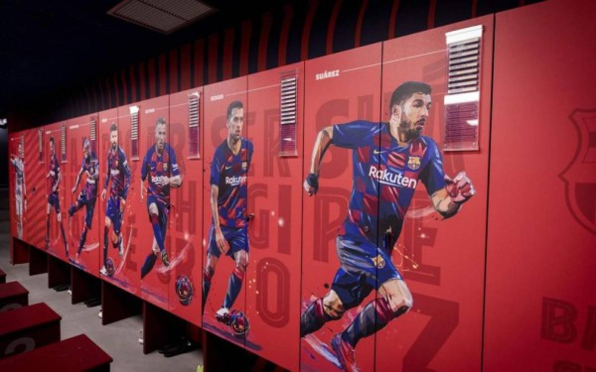 Revolución azulgrana: Así luce ahora el nuevo del vestuario del FC Barcelona