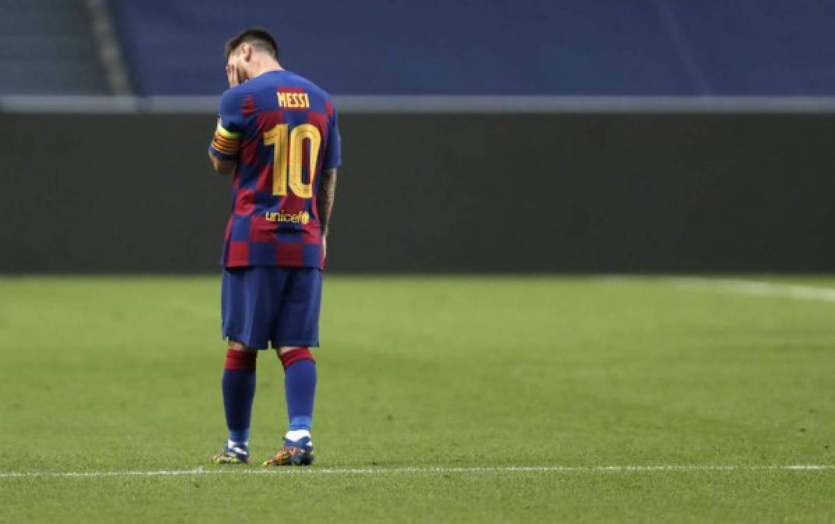 Lo que no se vio en TV: Un Messi hundido y la cara de vergüenza de Quique Setién tras la paliza