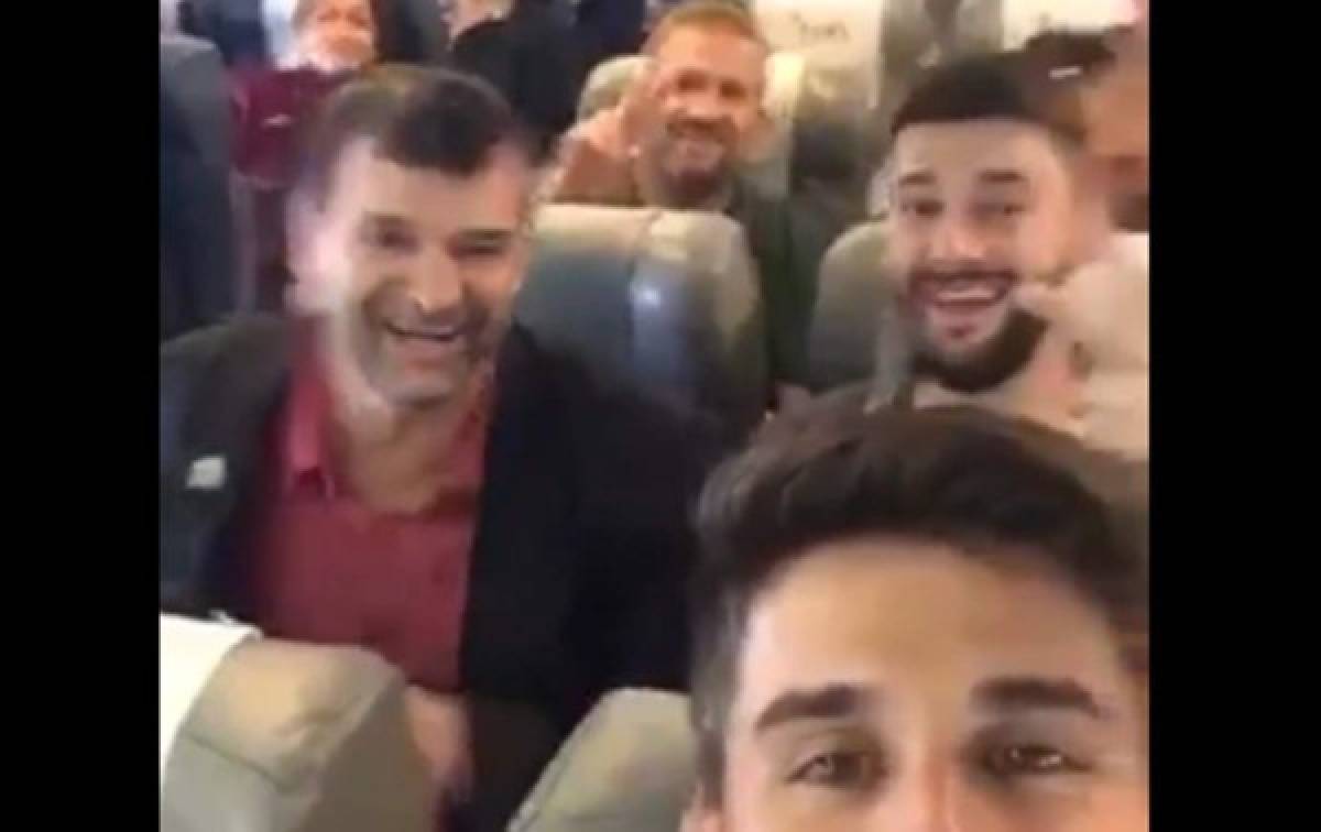 El último video de jugadores del Chapecoense antes de estrellarse avión