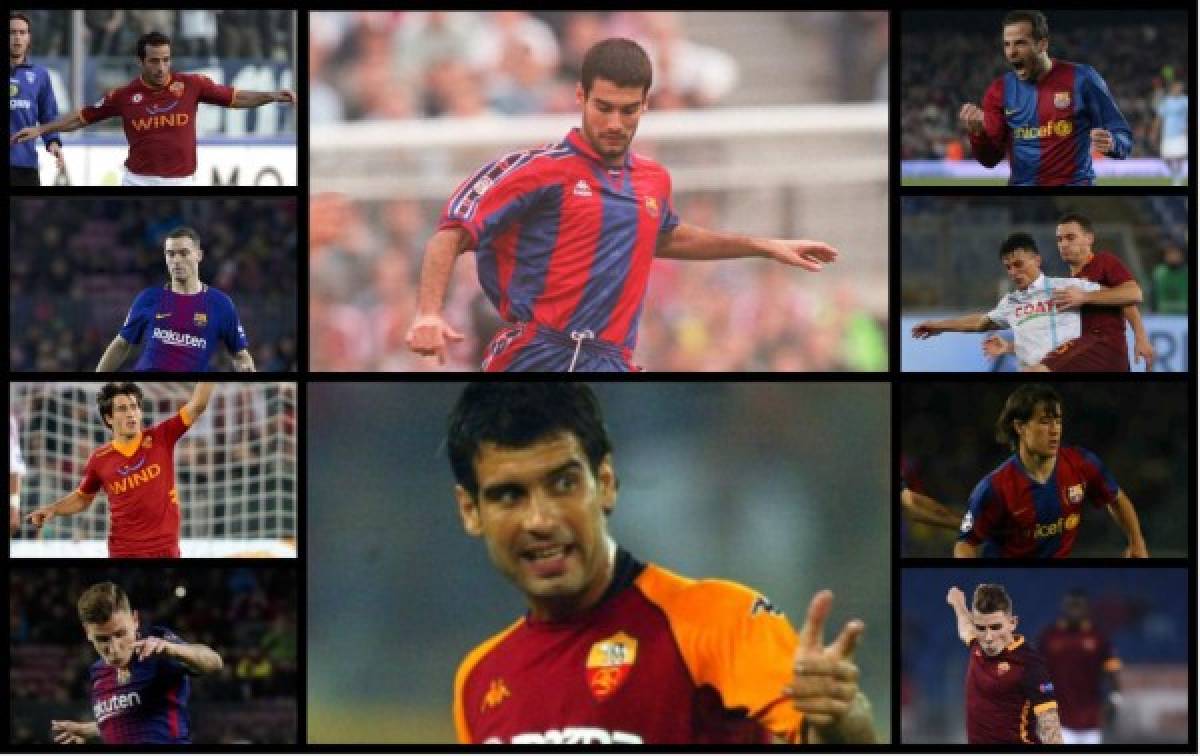 Futbolistas que han vestido las camisetas de Roma y Barcelona