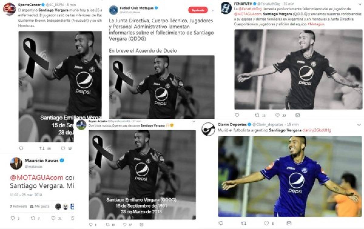 Así despiden jugadores, celebridades y medios de Santiago Vergara