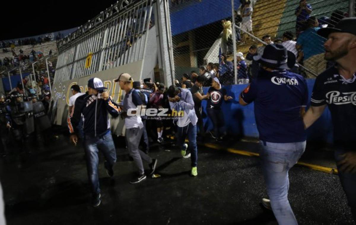 Las otras imágenes que dejó de la trágica noche en el Estadio Nacional de Tegucigalpa