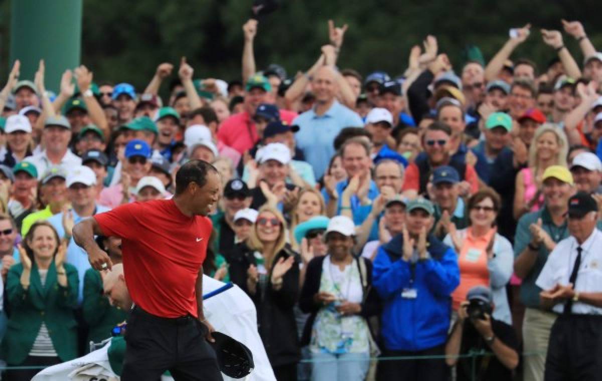 ¡Emotivo festejol! Así celebró Tiger Woods después de 11 años sin ganar un Masters