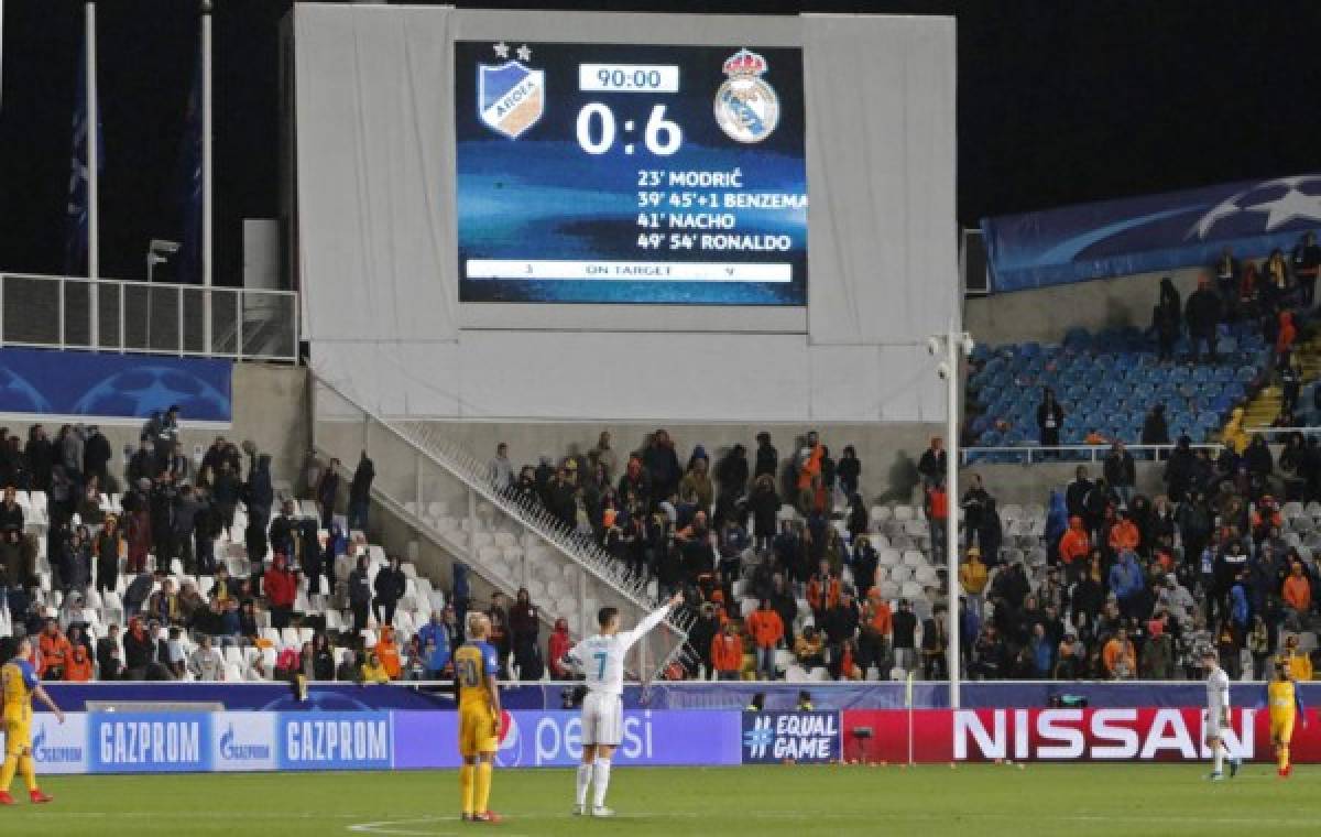 ¿Nacho se burló de APOEL? Las imágenes que dejó la aplastante victoria del Real Madrid