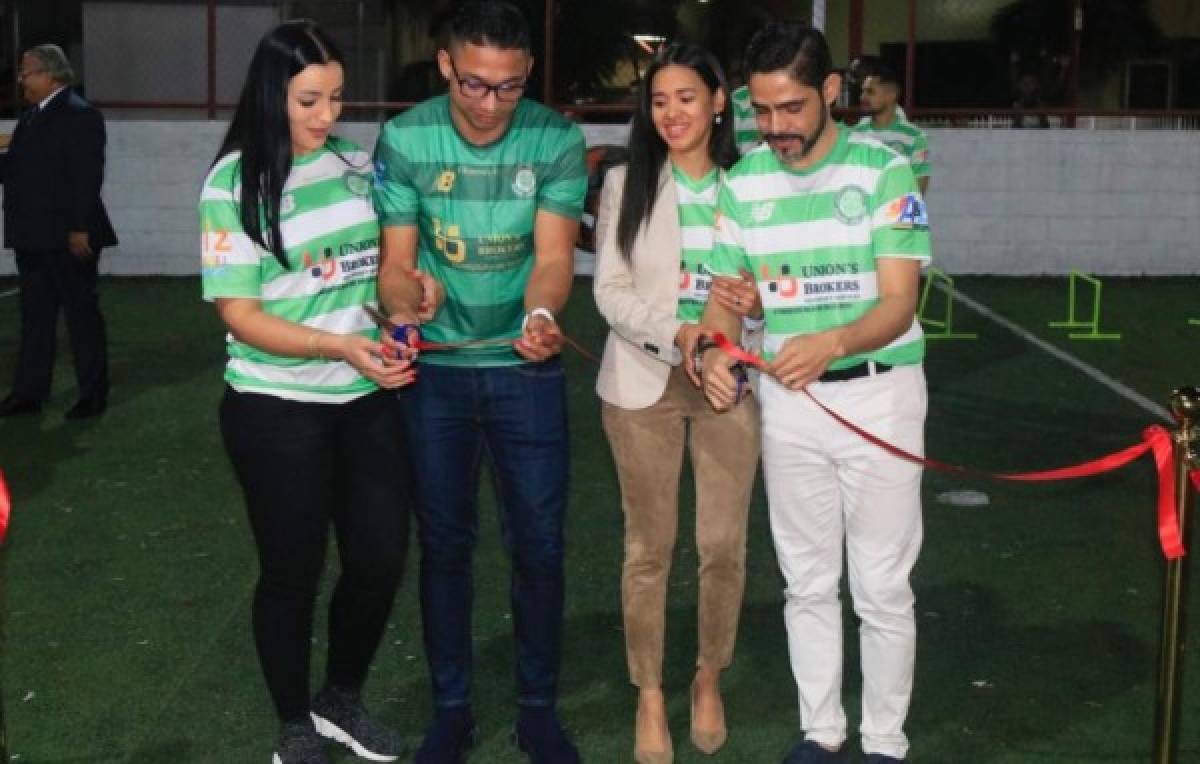 Emilio Izaguirre inaugura una academia del Celtic de Escocia en Honduras