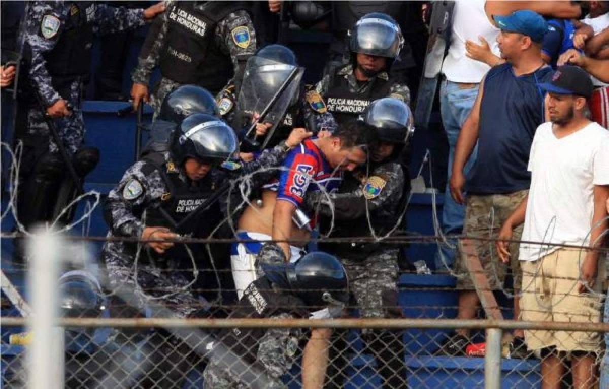 Casos de violencia que involucran a aficionados de clubes en Honduras