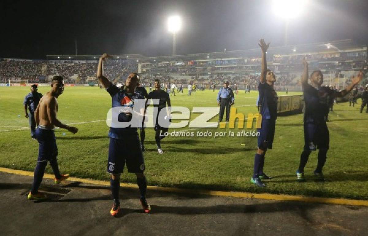 Estas son las mejores fotos que dejó las semifinales del fútbol de Honduras