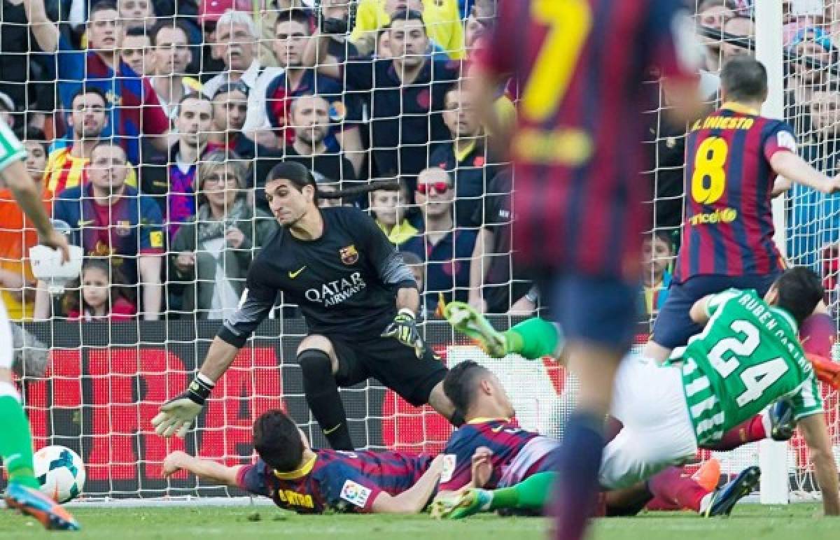 Barcelona gana 3-1 al Betis con doblete de Lionel Messi