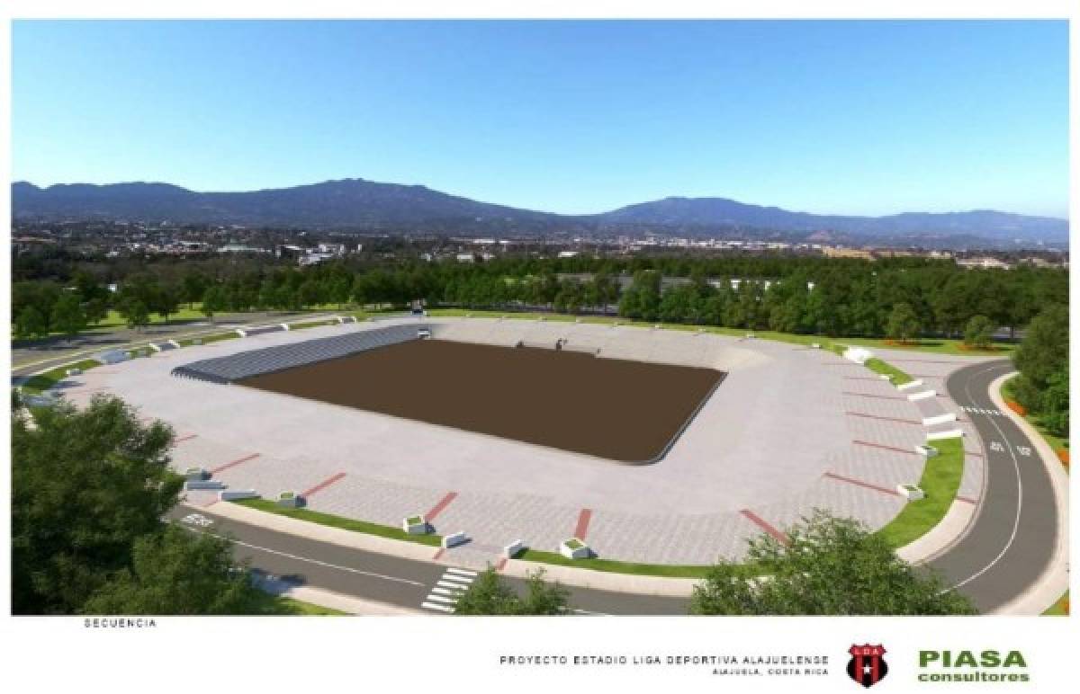 Así sería el nuevo y espectacular estadio del Alajuelense en Costa Rica; su capacidad de aficionados y costo