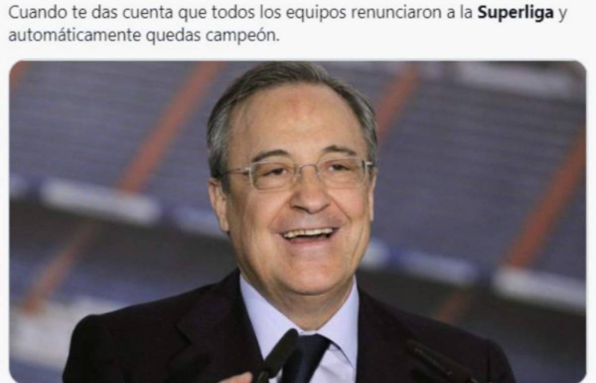 Los nuevos memes liquidan a Florentino Pérez y el Real Madrid tras la caída de la Superliga   