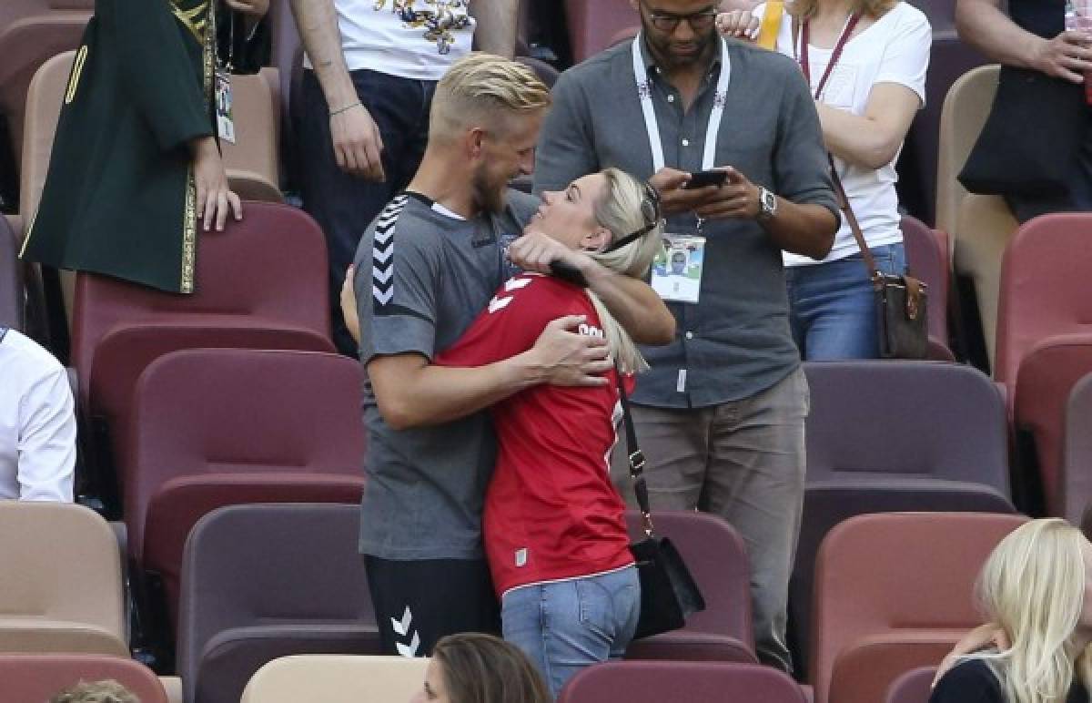 FOTOS: La bella esposa e insipiración del portero danés Kasper Schmeichel en Rusia 2018