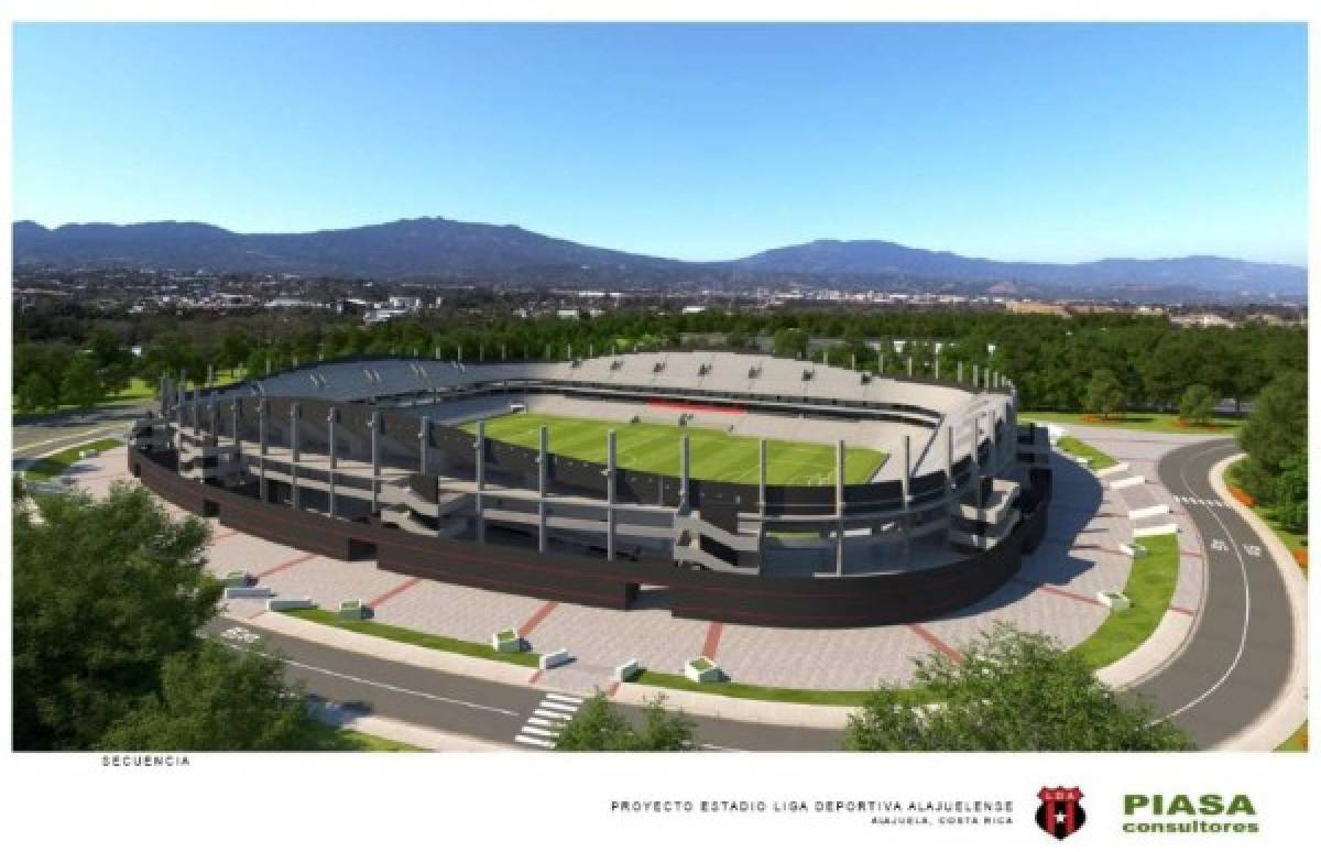 Así sería el nuevo y espectacular estadio del Alajuelense en Costa Rica; su capacidad de aficionados y costo