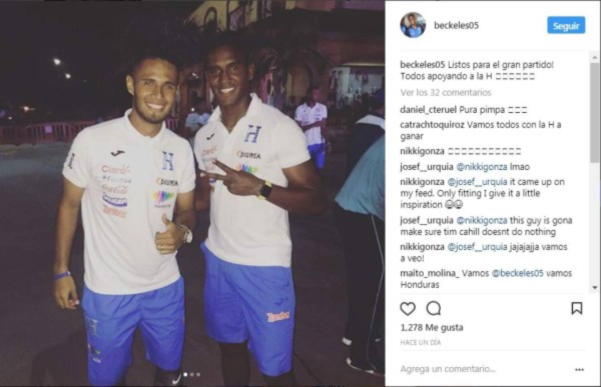 Los mensajes de los jugadores previo al juego de Honduras-Australia