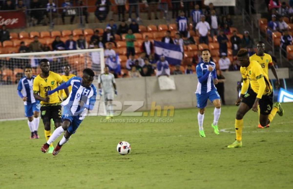 Las imágenes que dejó el amistoso Honduras-Jamaica en Houston