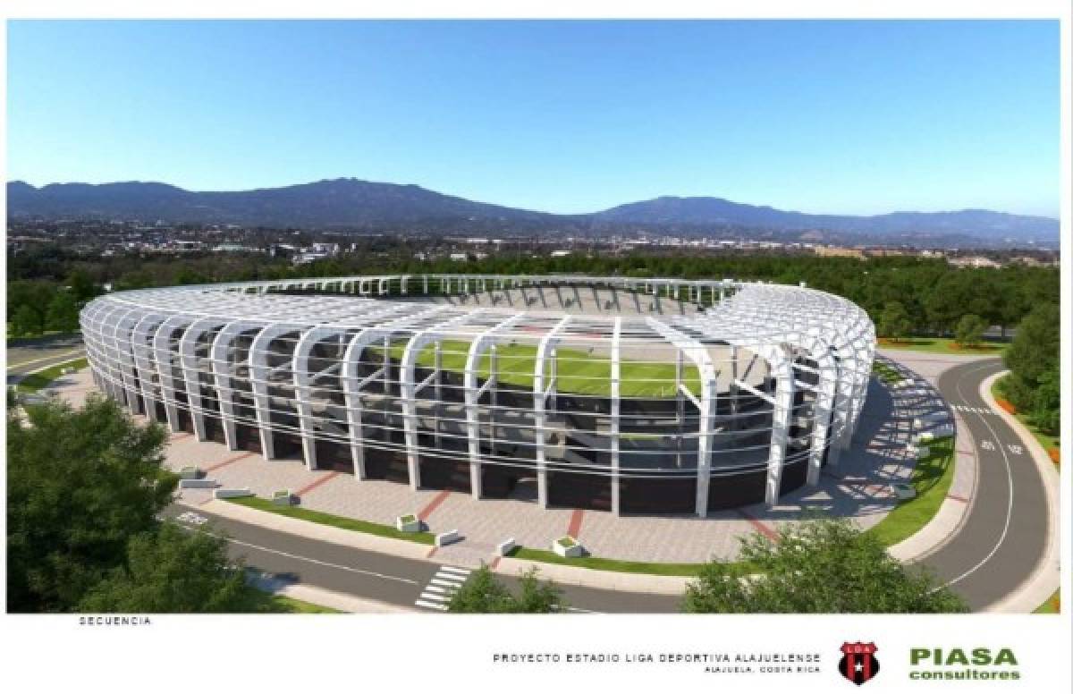 Así sería el nuevo y espectacular estadio del Alajuelense en Costa Rica; su capacidad de aficionados y costo
