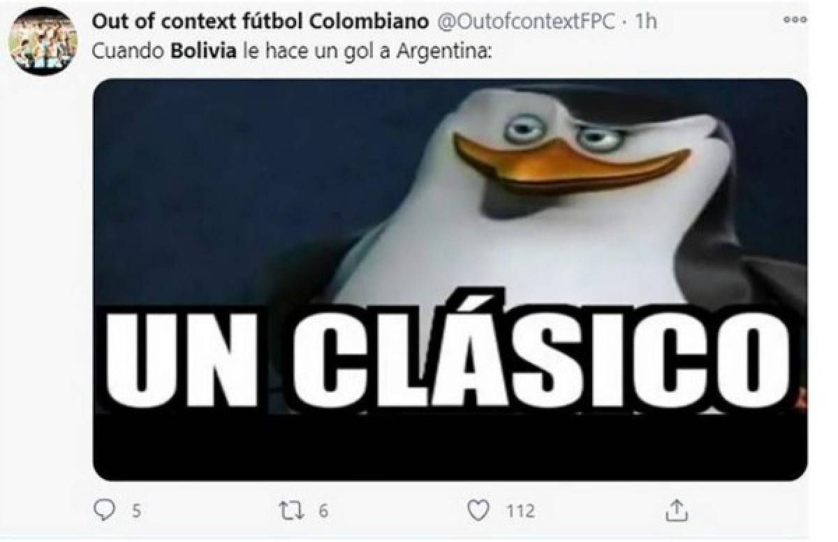 Los crueles memes que dejó la victoria de Argentina ante Bolivia con Messi de protagonista