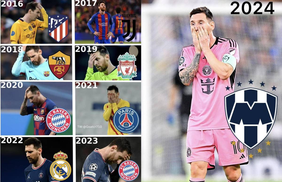 “No penalti, no party”: ácidos memes contra Messi luego de ser eliminados por Monterrey en Concacaf