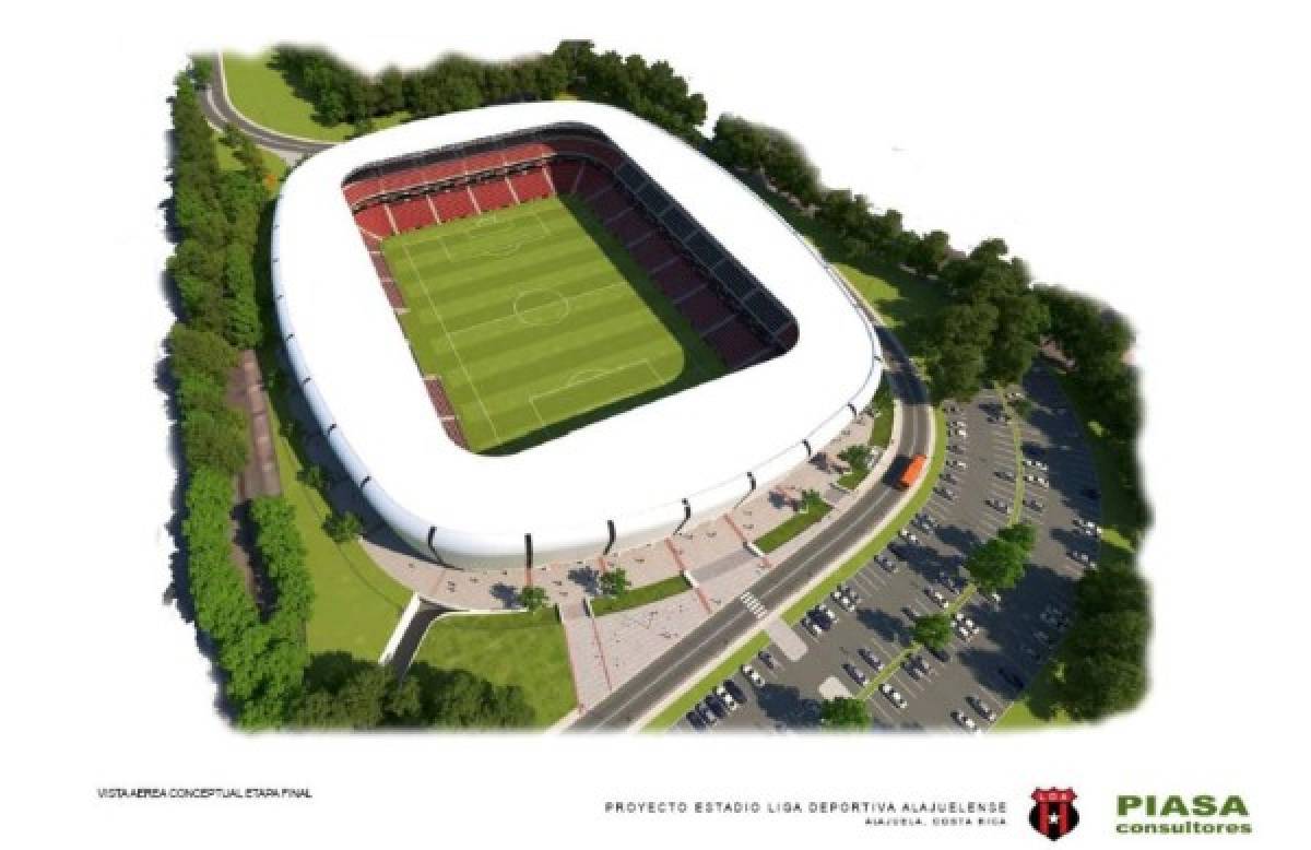 Así sería el nuevo y espectacular estadio del Alajuelense en Costa Rica; su capacidad de aficionados y costo